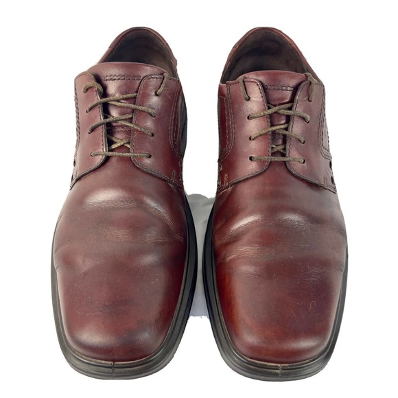 Ecco Berlin Brown Leather Oxford Shock Point Dress Shoes Size 10 - 10.5- Mens main image 6